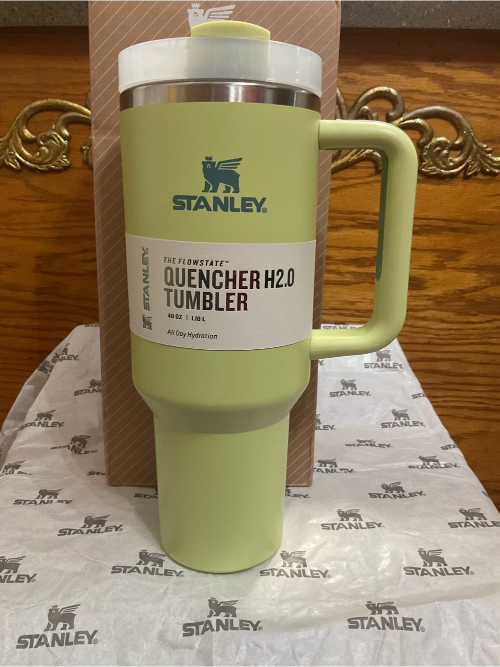 Brand New Stanley Lime Green Quencher H2.0 Tumbler